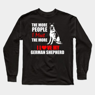 I Love my German Shepherd Long Sleeve T-Shirt